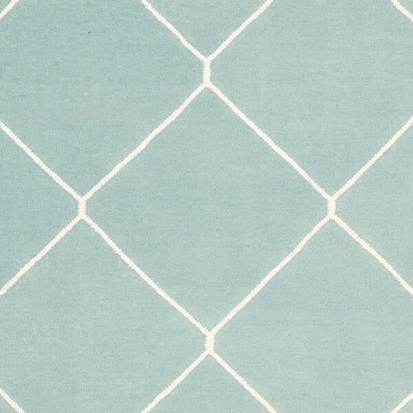 Safavieh Dhurries Dhu635C Light Blue / Ivory Rugs - Safavieh - dhu635c - 3