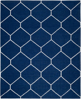 Safavieh Dhurries Dhu635D Navy / Ivory Rugs - Safavieh - dhu635d - 6r