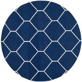 Safavieh Dhurries Dhu635D Navy / Ivory Rugs - Safavieh - dhu635d - 6r