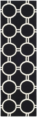 Safavieh Dhurries Dhu636A Black / Ivory Rugs - Safavieh - dhu636a - 28