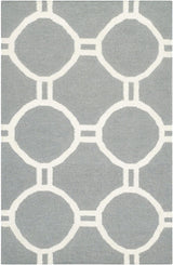 Safavieh Dhurries Dhu636B Grey / Ivory Rugs - Safavieh - dhu636b - 6r