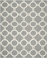 Safavieh Dhurries Dhu636B Grey / Ivory Rugs - Safavieh - dhu636b - 6r