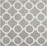 Safavieh Dhurries Dhu636B Grey / Ivory Rugs - Safavieh - dhu636b - 6sq