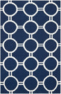 Safavieh Dhurries Dhu636D Navy / Ivory Rugs - Safavieh - dhu636d - 3