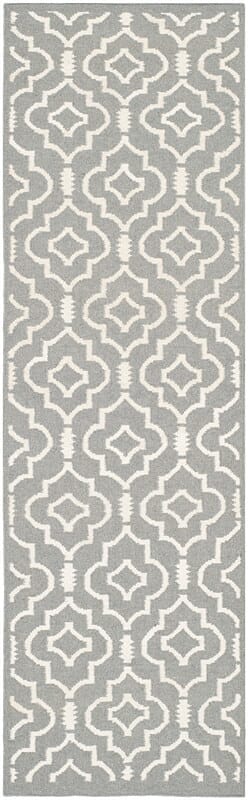 Safavieh Dhurries Dhu637B Grey / Ivory Rugs - Safavieh - dhu637b - 24