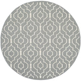 Safavieh Dhurries Dhu637B Grey / Ivory Rugs - Safavieh - dhu637b - 6r
