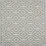 Safavieh Dhurries Dhu637B Grey / Ivory Rugs - Safavieh - dhu637b - 6sq