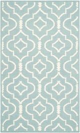 Safavieh Dhurries Dhu637C Light Blue / Ivory Rugs - Safavieh - dhu637c - 24