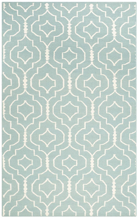 Safavieh Dhurries Dhu637C Light Blue / Ivory Rugs - Safavieh - dhu637c - 3