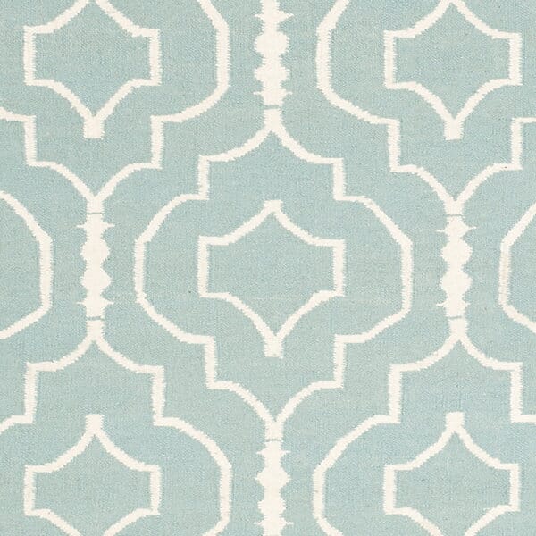 Safavieh Dhurries Dhu637C Light Blue / Ivory Rugs - Safavieh - dhu637c - 3