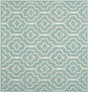 Safavieh Dhurries Dhu637C Light Blue / Ivory Rugs - Safavieh - dhu637c - 6sq