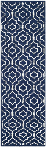 Safavieh Dhurries Dhu637D Navy / Ivory Rugs - Safavieh - dhu637d - 24