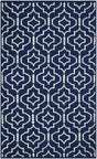 Safavieh Dhurries Dhu637D Navy / Ivory Rugs - Safavieh - dhu637d - 3