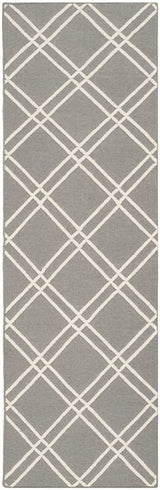 Safavieh Dhurries Dhu638B Grey / Ivory Rugs - Safavieh - dhu638b - 24