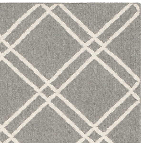 Safavieh Dhurries Dhu638B Grey / Ivory Rugs - Safavieh - dhu638b - 3