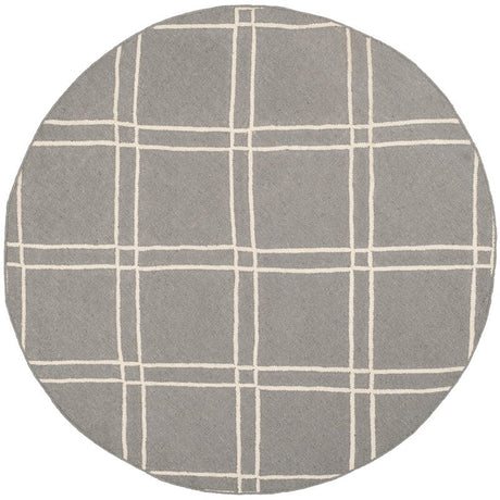 Safavieh Dhurries Dhu638B Grey / Ivory Rugs - Safavieh - dhu638b - 6r