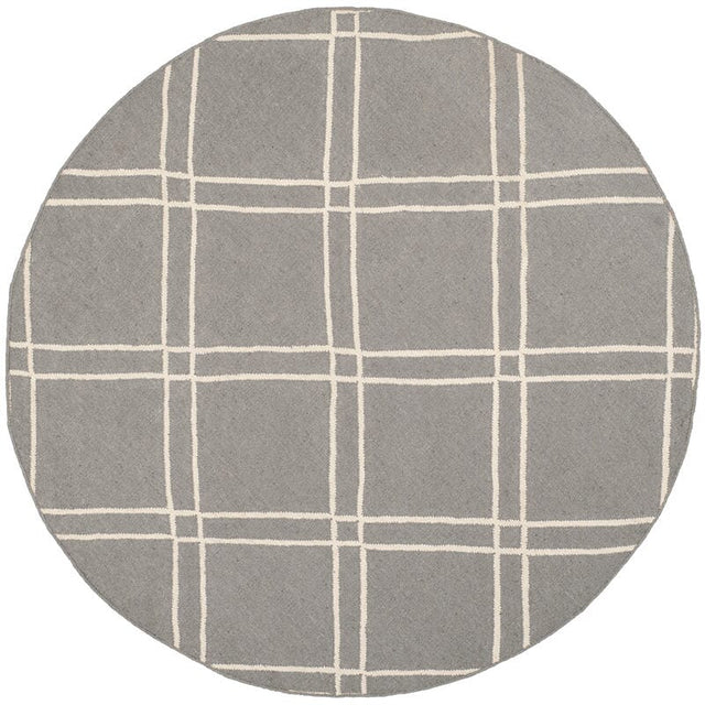 Safavieh Dhurries Dhu638B Grey / Ivory Rugs - Safavieh - dhu638b - 6r