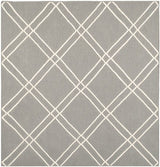 Safavieh Dhurries Dhu638B Grey / Ivory Rugs - Safavieh - dhu638b - 6sq