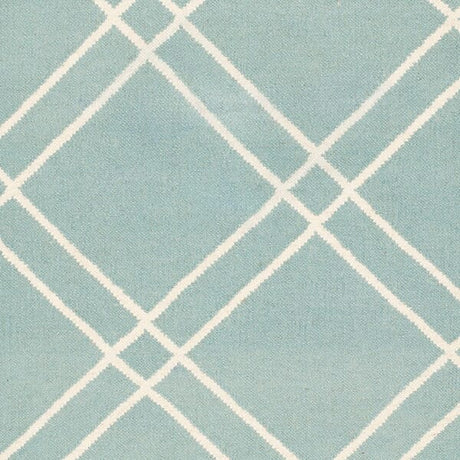 Safavieh Dhurries Dhu638C Light Blue / Ivory Rugs - Safavieh - dhu638c - 3