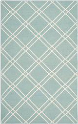 Safavieh Dhurries Dhu638C Light Blue / Ivory Rugs - Safavieh - dhu638c - 3