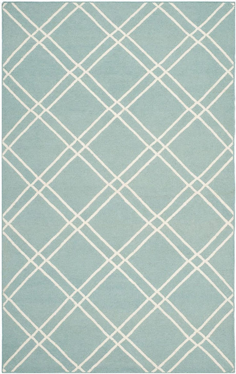 Safavieh Dhurries Dhu638C Light Blue / Ivory Rugs - Safavieh - dhu638c - 3