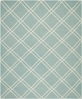 Safavieh Dhurries Dhu638C Light Blue / Ivory Rugs - Safavieh - dhu638c - 6r