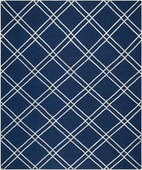 Safavieh Dhurries Dhu638D Navy / Ivory Rugs - Safavieh - dhu638d - 3