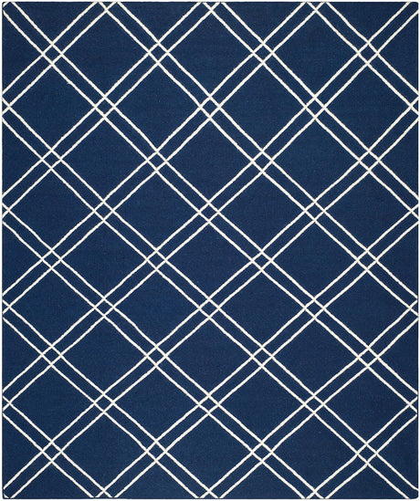 Safavieh Dhurries Dhu638D Navy / Ivory Rugs - Safavieh - dhu638d - 3