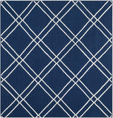 Safavieh Dhurries Dhu638D Navy / Ivory Rugs - Safavieh - dhu638d - 6sq
