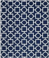 Safavieh Dhurries Dhu639D Navy / Ivory Rugs - Safavieh - dhu639d - 6r