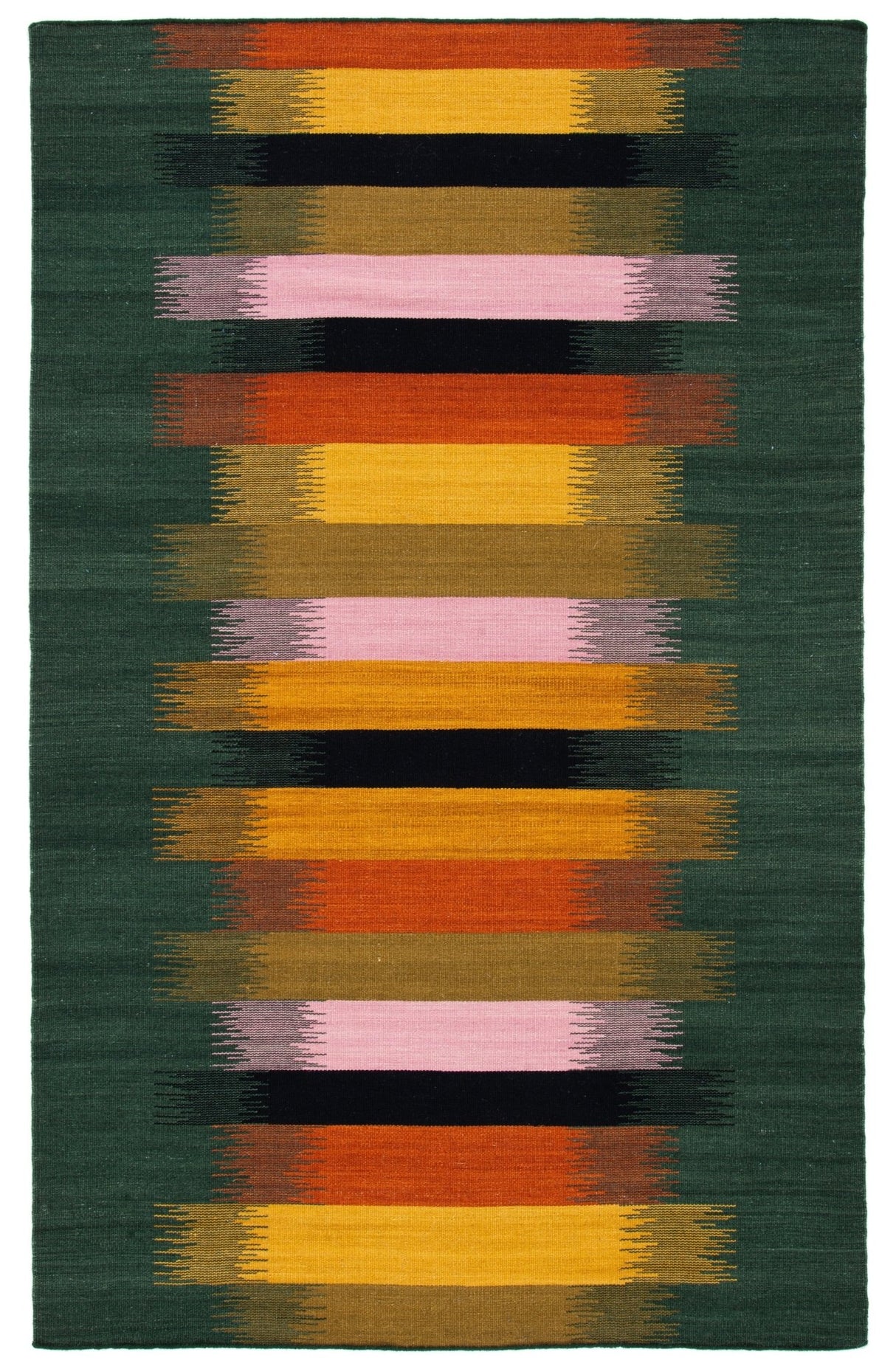Safavieh Dhurries Dhu642Y Brown/Yellow Rug - Safavieh - dhu642y - 3