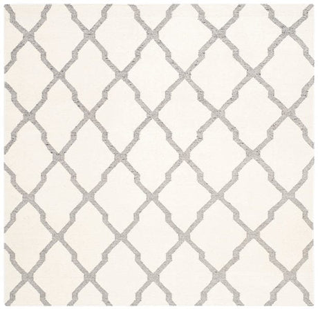 Safavieh Dhurries Dhu645A Ivory / Grey Rugs - Safavieh - dhu645a - 6sq