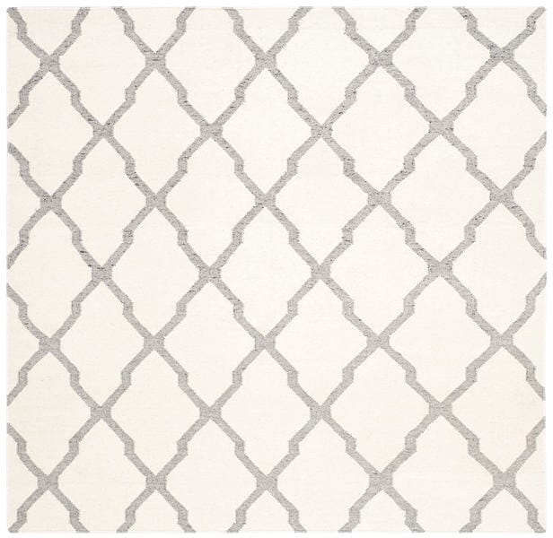 Safavieh Dhurries Dhu645A Ivory / Grey Rugs - Safavieh - dhu645a - 6sq