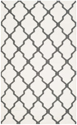 Safavieh Dhurries Dhu645B Ivory / Charcoal Rugs - Safavieh - dhu645b - 3