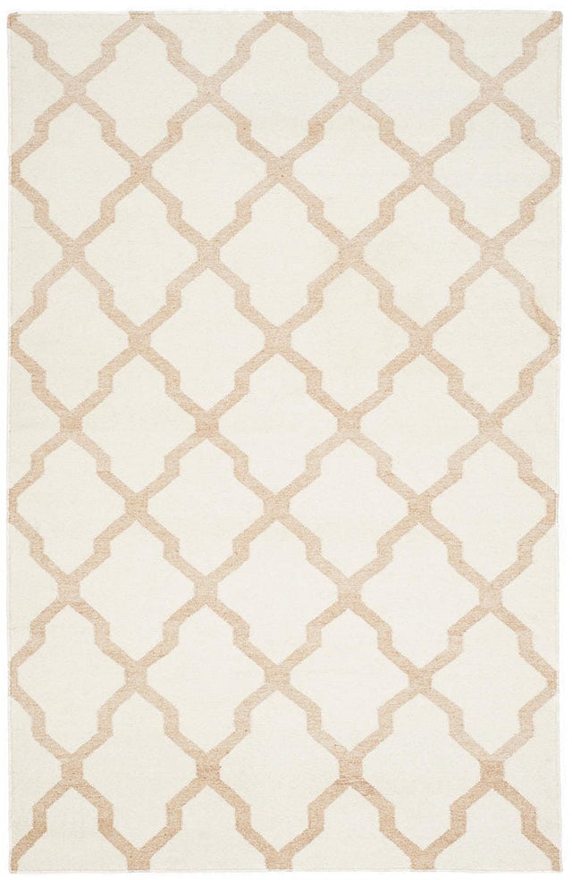 Safavieh Dhurries Dhu645C Ivory / Camel Rugs - Safavieh - dhu645c - 3