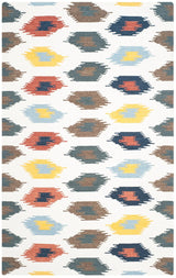 Safavieh Dhurries Dhu648A Ivory / Multi Rugs - Safavieh - dhu648a - 3