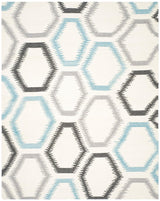 Safavieh Dhurries Dhu655A Ivory / Multi Rugs - Safavieh - dhu655a - 28