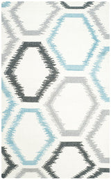 Safavieh Dhurries Dhu655A Ivory / Multi Rugs - Safavieh - dhu655a - 3