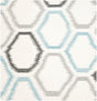 Safavieh Dhurries Dhu655A Ivory / Multi Rugs - Safavieh - dhu655a - 6sq