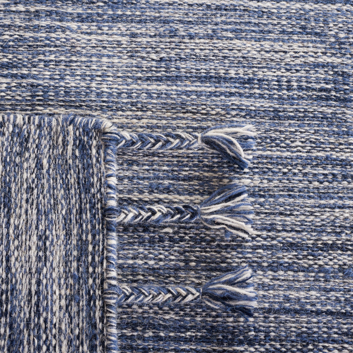 Safavieh Dhurries Dhu801N Navy/Beige Rug - Safavieh - dhu801n - 3