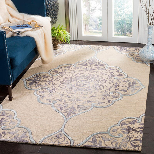 Safavieh Dip Dye Ddy510A Beige / Blue Rugs - Safavieh - ddy510a - 2