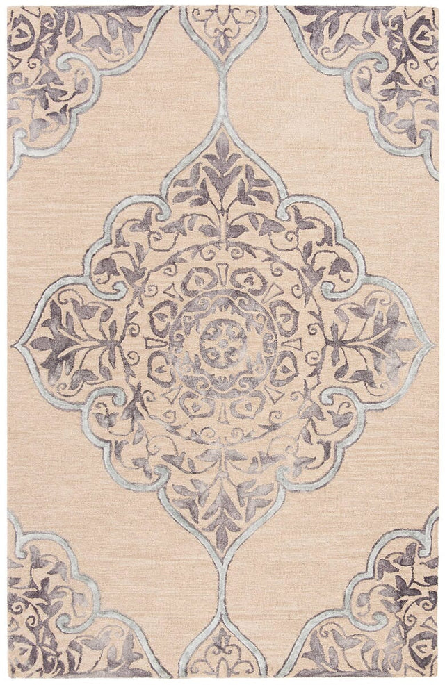 Safavieh Dip Dye Ddy510A Beige / Blue Rugs - Safavieh - ddy510a - 2