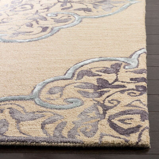 Safavieh Dip Dye Ddy510A Beige / Blue Rugs - Safavieh - ddy510a - 2