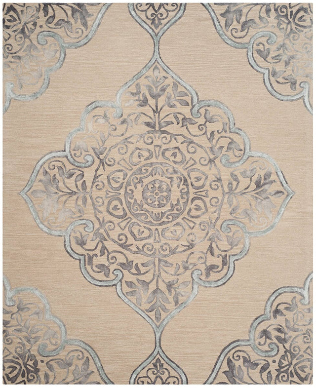 Safavieh Dip Dye Ddy510A Beige / Blue Rugs - Safavieh - ddy510a - 7r