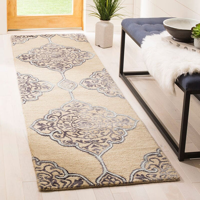 Safavieh Dip Dye Ddy510A Beige / Blue Rugs - Safavieh - ddy510a - 7sq