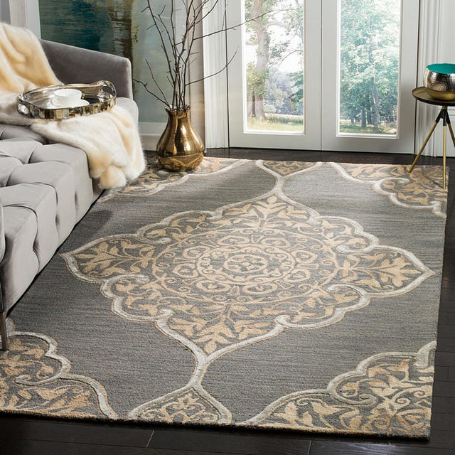 Safavieh Dip Dye Ddy510B Slate/Beige Rug - Safavieh - ddy510b - 2