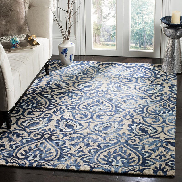 Safavieh Dip Dye Ddy511K Royal Blue / Beige Rugs - Safavieh - ddy511k - 2