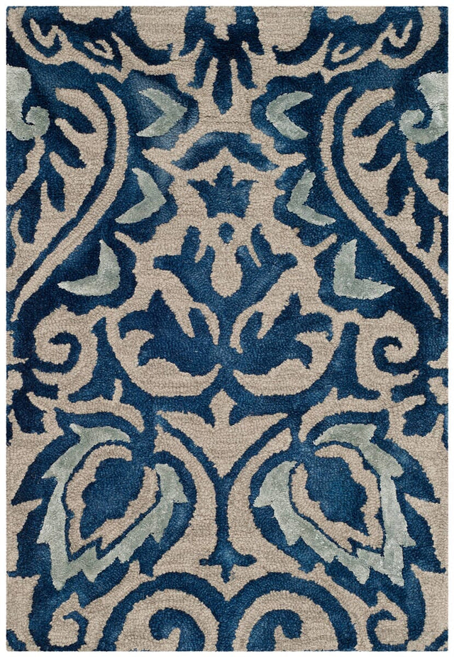 Safavieh Dip Dye Ddy511K Royal Blue / Beige Rugs - Safavieh - ddy511k - 7r