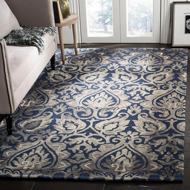 Safavieh Dip Dye Ddy511N Navy / Grey Rugs - Safavieh - ddy511n - 2