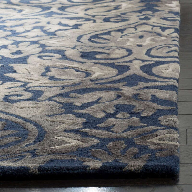 Safavieh Dip Dye Ddy511N Navy / Grey Rugs - Safavieh - ddy511n - 2